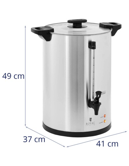 Arbatos kavos virimo aparatas su kranu 20 l 1650 W sidabrinis Arbatos kavos virimo aparatas su kranu 20 l 1650 W sidabrinis