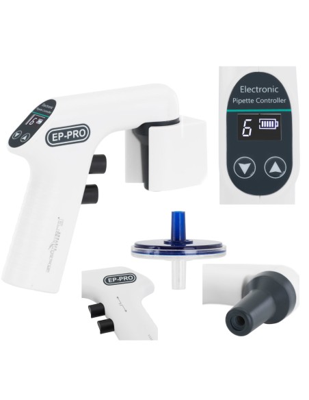 Automatinė pipetė, baterija, 6 greičiai, 0,1 - 100 ml Automatinė pipetė, baterija, 6 greičiai, 0,1 - 100 ml
