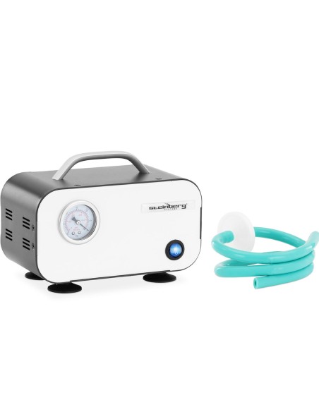 Laboratorinis vakuuminis siurblys su manometru be alyvos 10 l/min 20 W Laboratorinis vakuuminis siurblys su manometru be alyvos 10 l/min 20 W