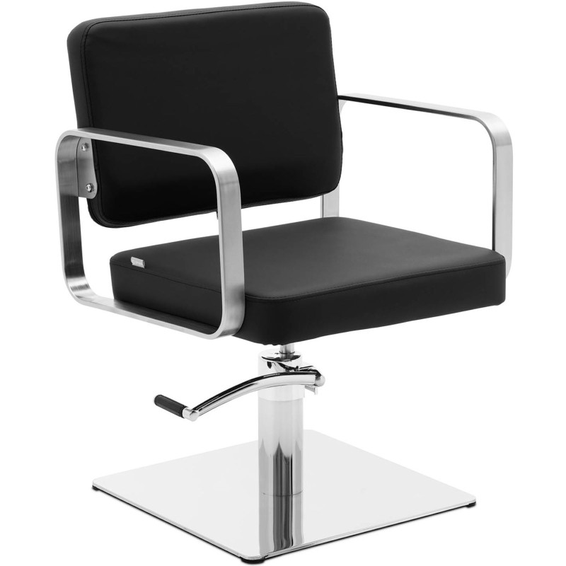 Kirpyklos kosmetinė kirpyklos kėdė, ūgis 46-61 cm PLYMOUTH - juoda