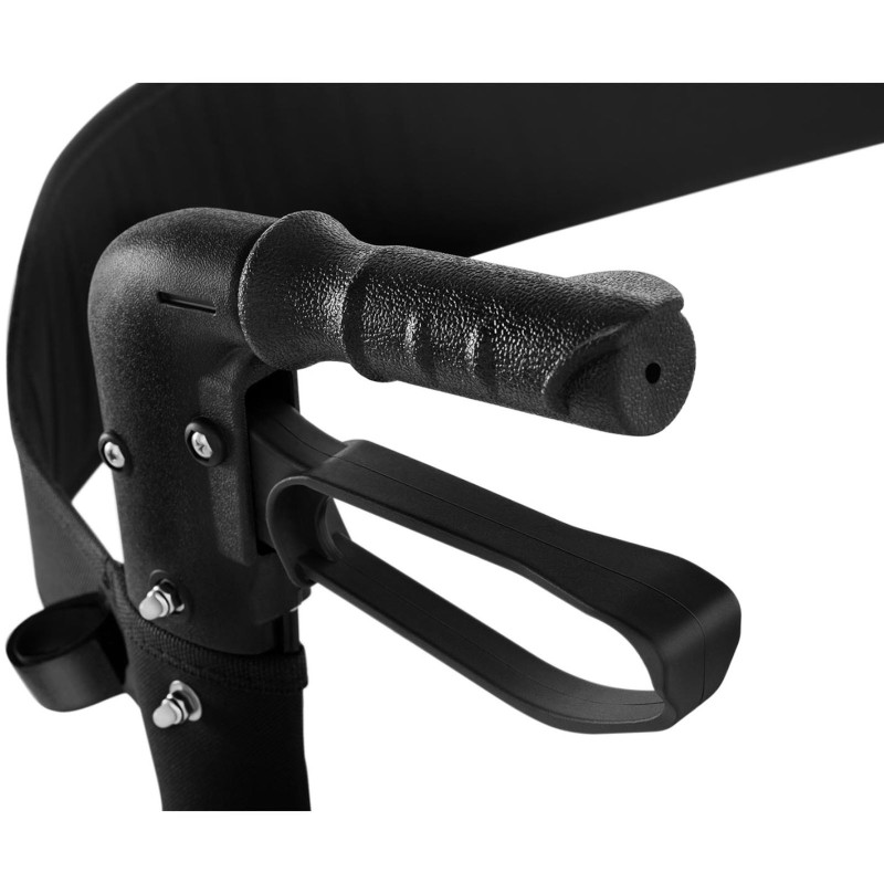 Walker vaikštynės atrama senjorams su sėdyne ir pirkinių krepšiu iki 136kg - auksinis