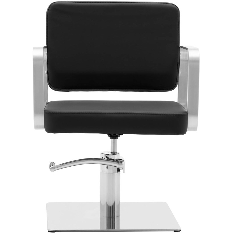 Kirpyklos kosmetinė kirpyklos kėdė, ūgis 46-61 cm PLYMOUTH - juoda