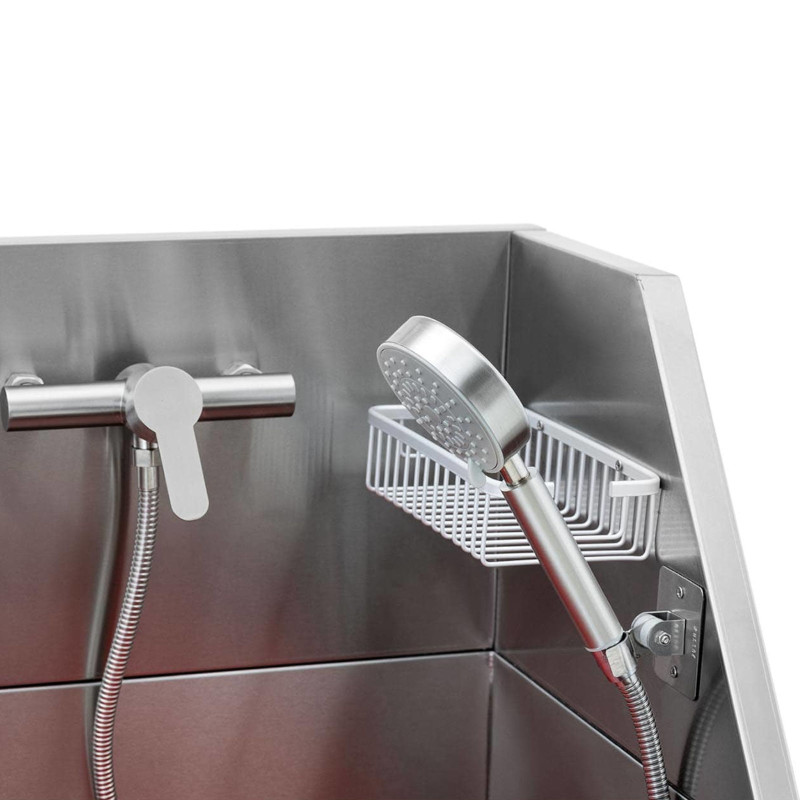 Vonia šunims ir gyvūnams prausti su laiptais 90 x 90 x 106 cm