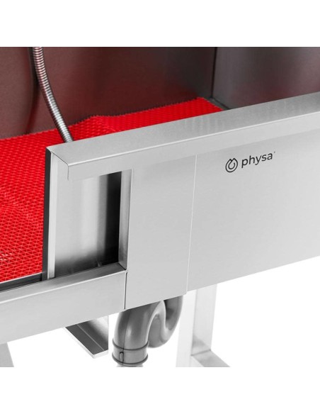 Vonia šunims ir gyvūnams prausti su laiptais 90 x 90 x 106 cm Vonia šunims ir gyvūnams prausti su laiptais 90 x 90 x 106 cm