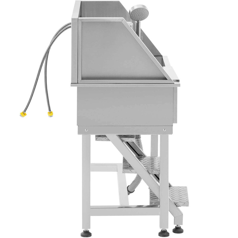 Vonia šunims ir gyvūnams prausti su laiptais 90 x 90 x 106 cm