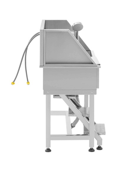 Vonia šunims ir gyvūnams prausti su laiptais 90 x 90 x 106 cm Vonia šunims ir gyvūnams prausti su laiptais 90 x 90 x 106 cm