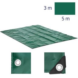 Brezento apsauginis dengiamasis lakštas su akutėmis 500 x 300 cm