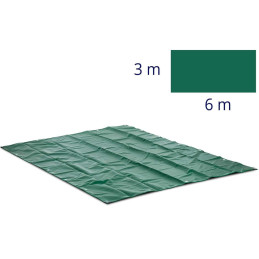 Brezento apsauginė danga su PVC ąselėmis 650 g/m2 600 x 300 cm