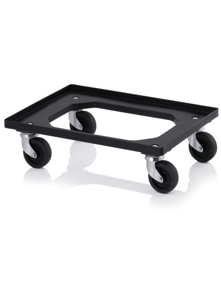ESD transportavimo vežimėlis 60x40cm EUR konteinerių dėžėms ESD transportavimo vežimėlis 60x40cm EUR konteinerių dėžėms