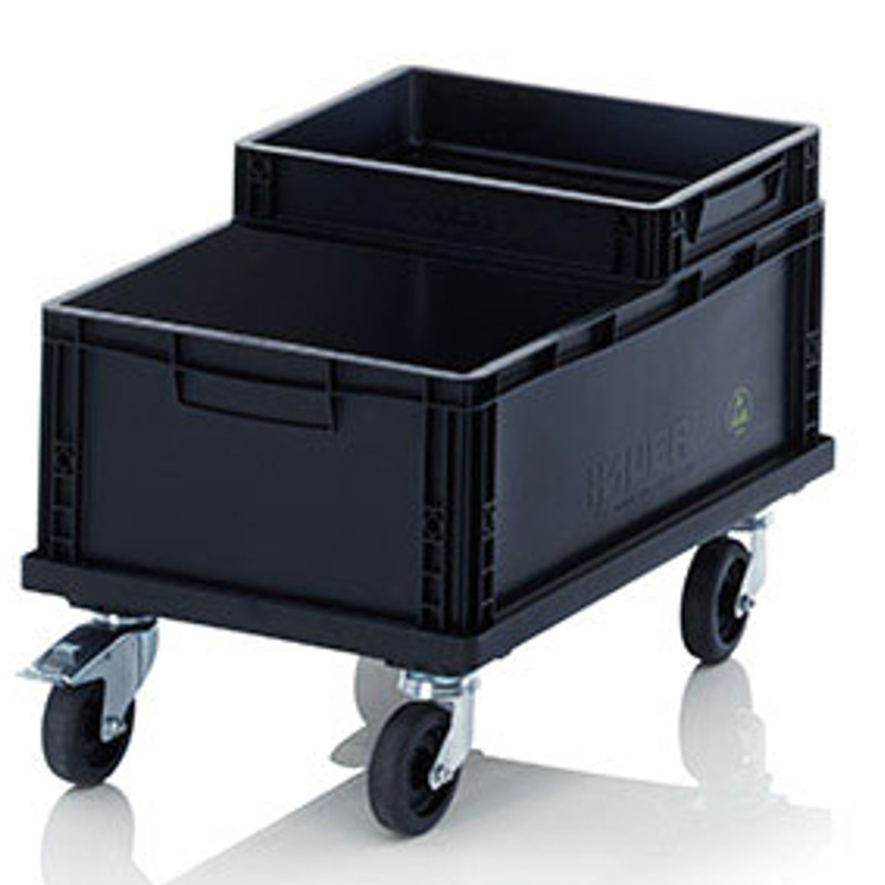 ESD transportavimo vežimėlis 60x40cm EUR konteinerių dėžėms