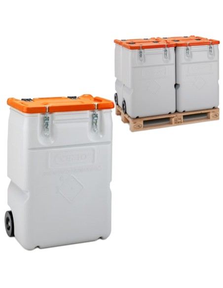 MOBIL BOX 170L pavojingų atliekų konteineris - oranžinis MOBIL BOX 170L pavojingų atliekų konteineris - oranžinis