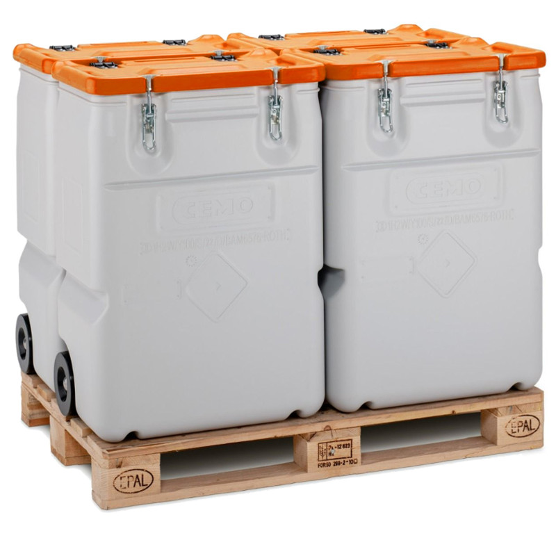 MOBIL BOX 170L pavojingų atliekų konteineris - oranžinis