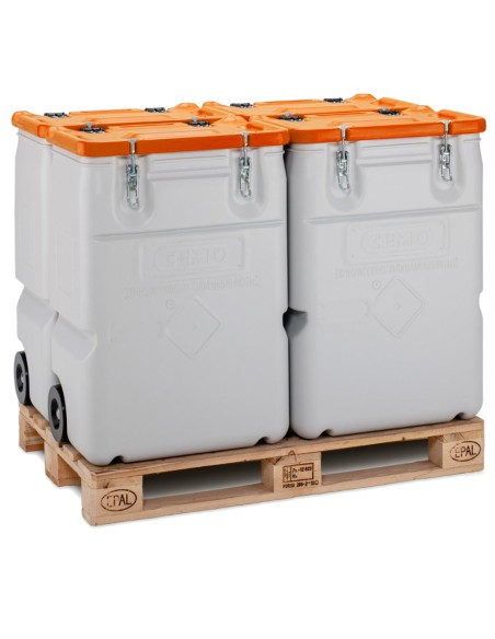 MOBIL BOX 170L pavojingų atliekų konteineris - oranžinis MOBIL BOX 170L pavojingų atliekų konteineris - oranžinis