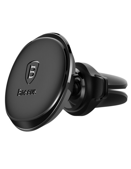 Magnetinis automobilinio telefono laikiklis ventiliacijos grotelėms su laikikliu 2 laidams juodos spalvos