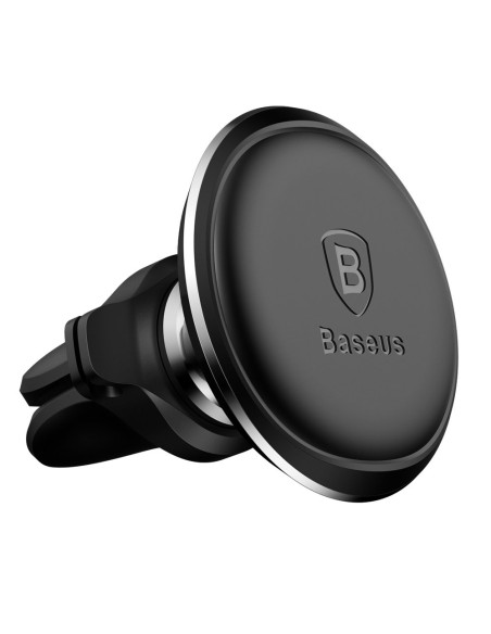 Magnetinis automobilinio telefono laikiklis ventiliacijos grotelėms su laikikliu 2 laidams juodos spalvos