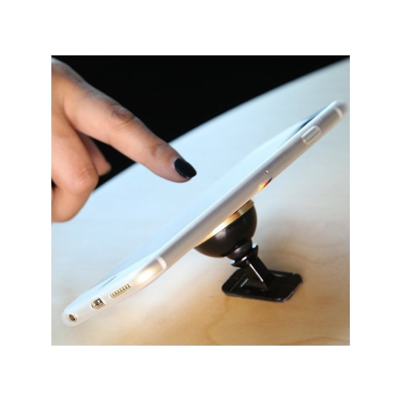 Lipnus magnetinis automobilinio telefono laikiklis 360 laipsnių aukso spalvos