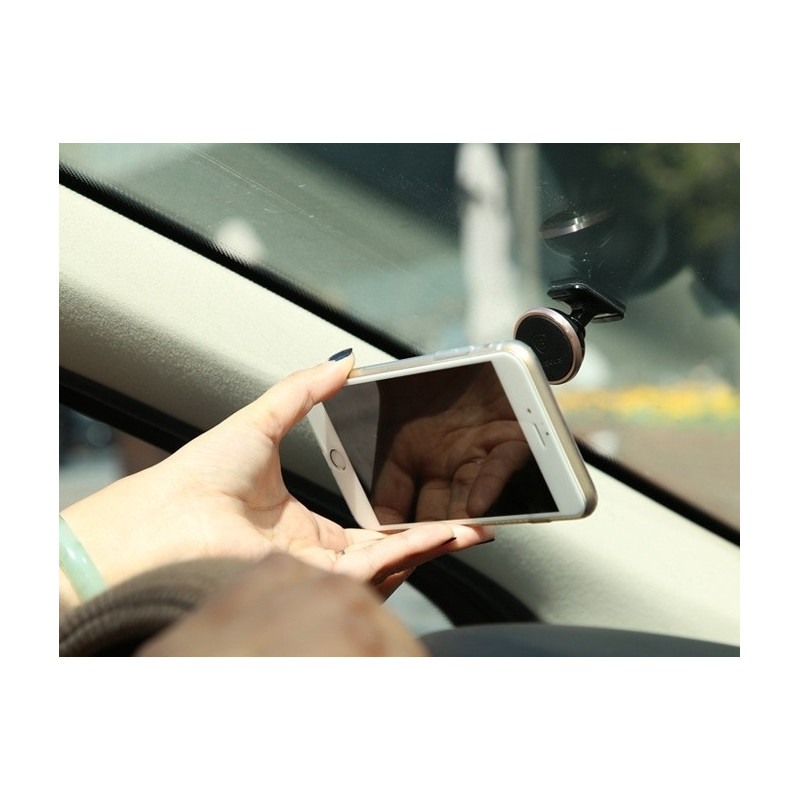 Lipnus magnetinis automobilinio telefono laikiklis 360 laipsnių aukso spalvos