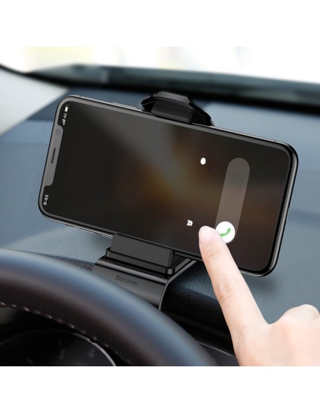 Automobilinio telefono laikiklio prietaisų skydelio segtukas Burna juoda Automobilinio telefono laikiklio prietaisų skydelio segtukas Burna juoda