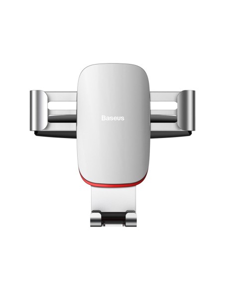 Metalinis automobilio gravitacijos laikiklis CD lizdui sidabrinis