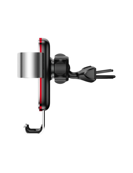 Metalinis automobilio gravitacijos laikiklis CD lizdui sidabrinis