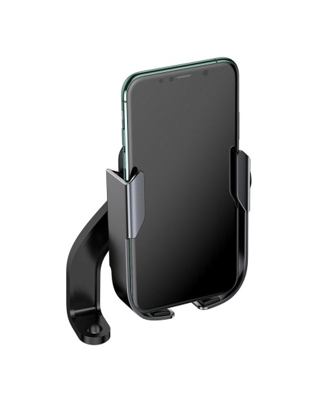 Dviračio motociklo telefono laikiklis vairo veidrodžiui juodas