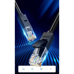 Patchcord kabelis Ethernet tinklo kabelis RJ45 Cat 6 UTP 1000Mbps 1m