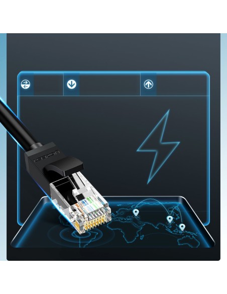 Patchcord kabelis Ethernet tinklo kabelis RJ45 Cat 6 UTP 1000Mbps 1m Patchcord kabelis Ethernet tinklo kabelis RJ45 Cat 6 UTP 1000Mbps 1m