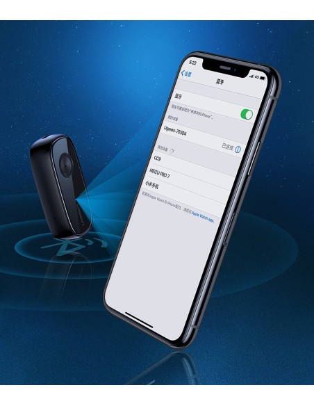 Garso imtuvas Bluetooth 5.0 ausinėms garso AUX aptX, aptX LL mini lizdas juodas Garso imtuvas Bluetooth 5.0 ausinėms garso AUX aptX, aptX LL mini lizdas juodas