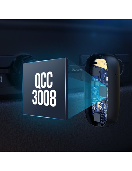 Garso imtuvas Bluetooth 5.0 ausinėms garso AUX aptX, aptX LL mini lizdas juodas Garso imtuvas Bluetooth 5.0 ausinėms garso AUX aptX, aptX LL mini lizdas juodas