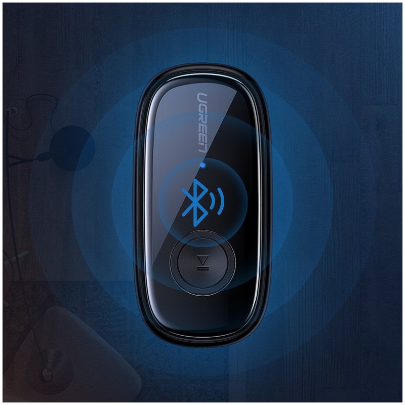Garso imtuvas Bluetooth 5.0 ausinėms garso AUX aptX, aptX LL mini lizdas juodas