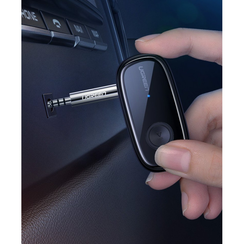 Garso imtuvas Bluetooth 5.0 ausinėms garso AUX aptX, aptX LL mini lizdas juodas
