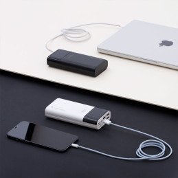 Powerbank 30000mAh Li-Po 4xUSB su LCD ekranu 5V 2A juoda