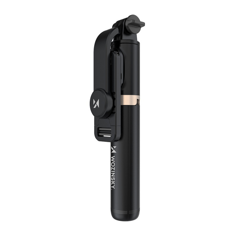 Selfie Stick teleskopinis foto trikojis + Bluetooth nuotolinio valdymo pultas juodas