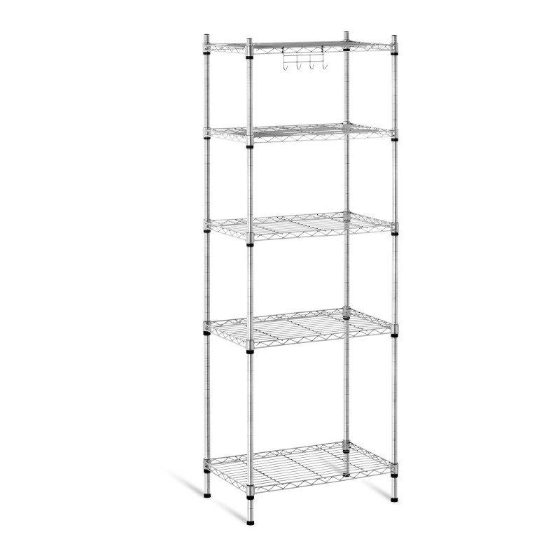 Ažūrinė vielos laikymo lentyna pilka 150x55x35cm iki 150kg