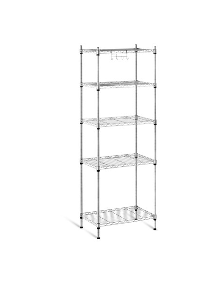 Ažūrinė vielos laikymo lentyna pilka 150x55x35cm iki 150kg Ažūrinė vielos laikymo lentyna pilka 150x55x35cm iki 150kg