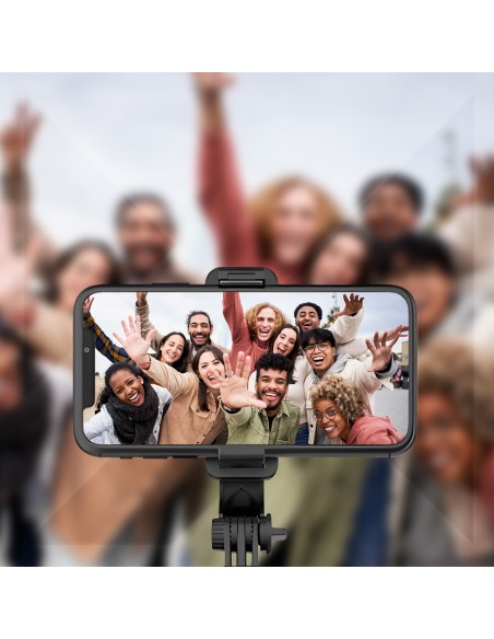 Selfie Stick teleskopinis foto trikojis + Bluetooth nuotolinio valdymo pultas juodas Selfie Stick teleskopinis foto trikojis + Bluetooth nuotolinio valdymo pultas juodas