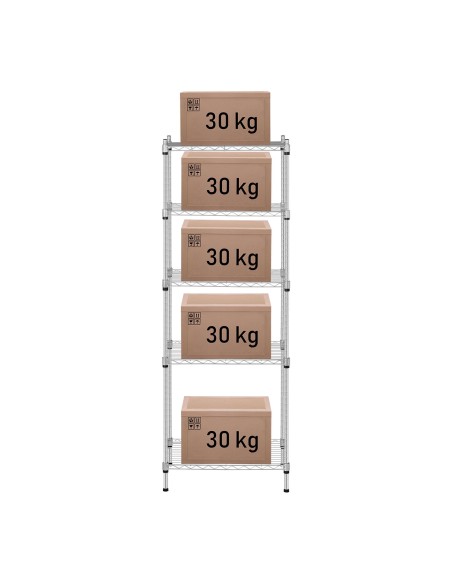 Ažūrinė vielos laikymo lentyna pilka 150x55x35cm iki 150kg Ažūrinė vielos laikymo lentyna pilka 150x55x35cm iki 150kg