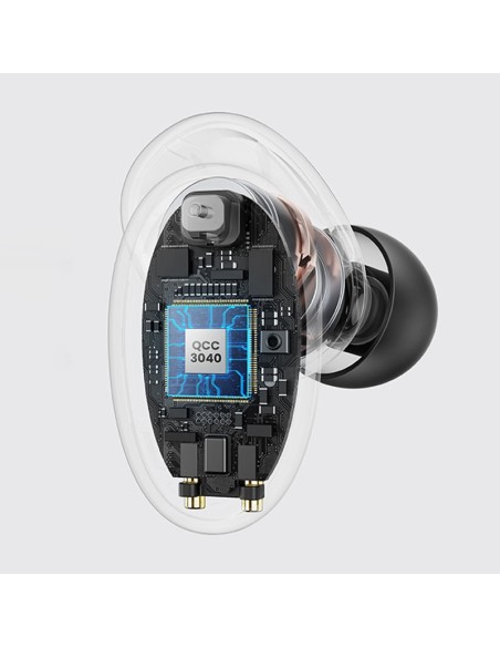 Į ausis įdedamos belaidės ausinės TWS Bluetooth 5.0 vandeniui atsparios IPX5 aptX mėlynos spalvos Į ausis įdedamos belaidės ausinės TWS Bluetooth 5.0 vandeniui atsparios IPX5 aptX mėlynos spalvos