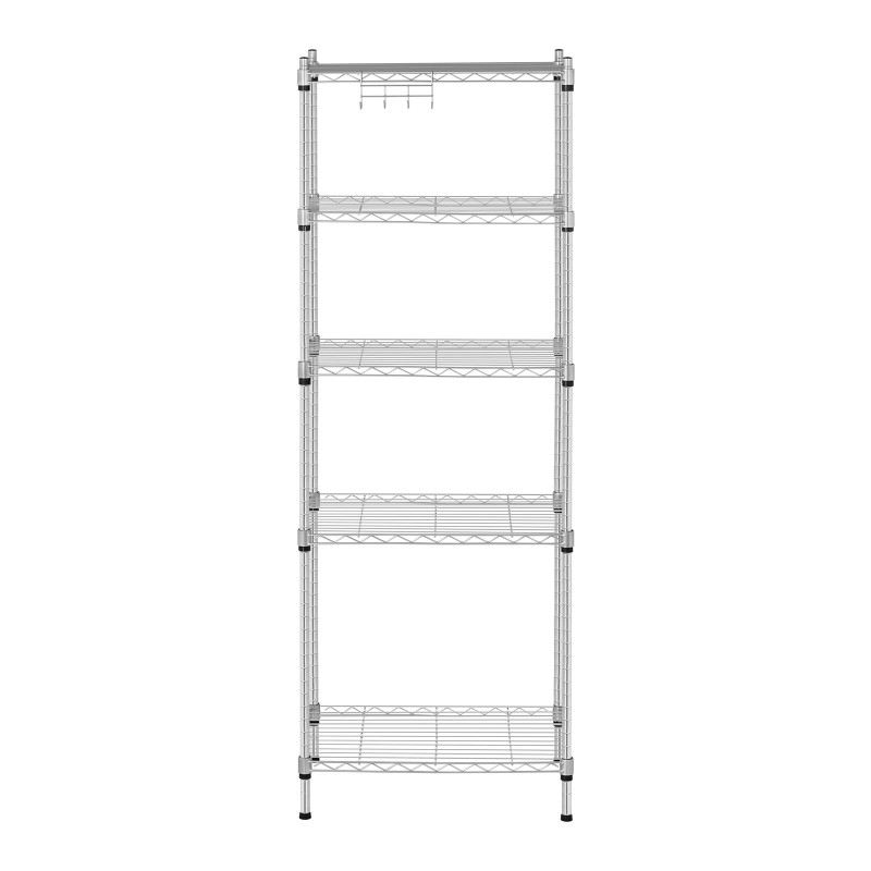 Ažūrinė vielos laikymo lentyna pilka 150x55x35cm iki 150kg