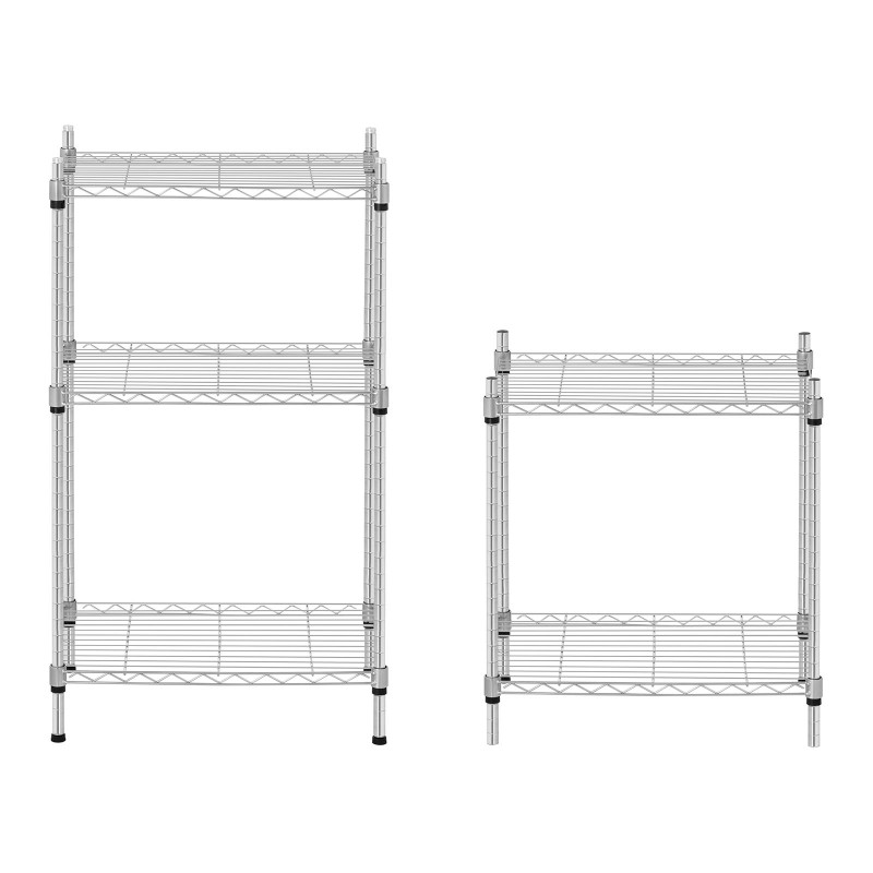 Ažūrinė vielos laikymo lentyna pilka 150x55x35cm iki 150kg