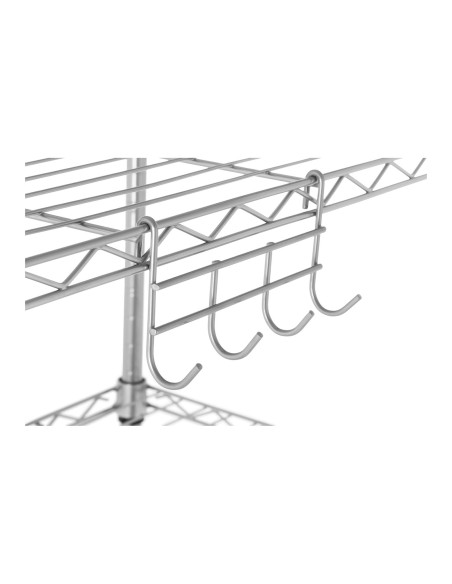 Ažūrinė vielos laikymo lentyna pilka 150x55x35cm iki 150kg Ažūrinė vielos laikymo lentyna pilka 150x55x35cm iki 150kg