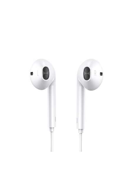 „Ben“ serijos „Lightning“ laidinės ausinės su nuotolinio valdymo pultu ir baltu mikrofonu