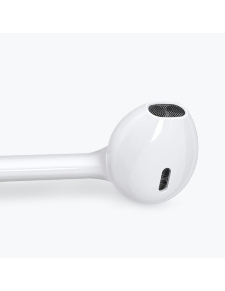 „Ben“ serijos „Lightning“ laidinės ausinės su nuotolinio valdymo pultu ir baltu mikrofonu