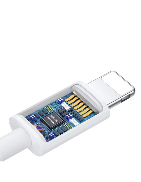 „Ben“ serijos „Lightning“ laidinės ausinės su nuotolinio valdymo pultu ir baltu mikrofonu