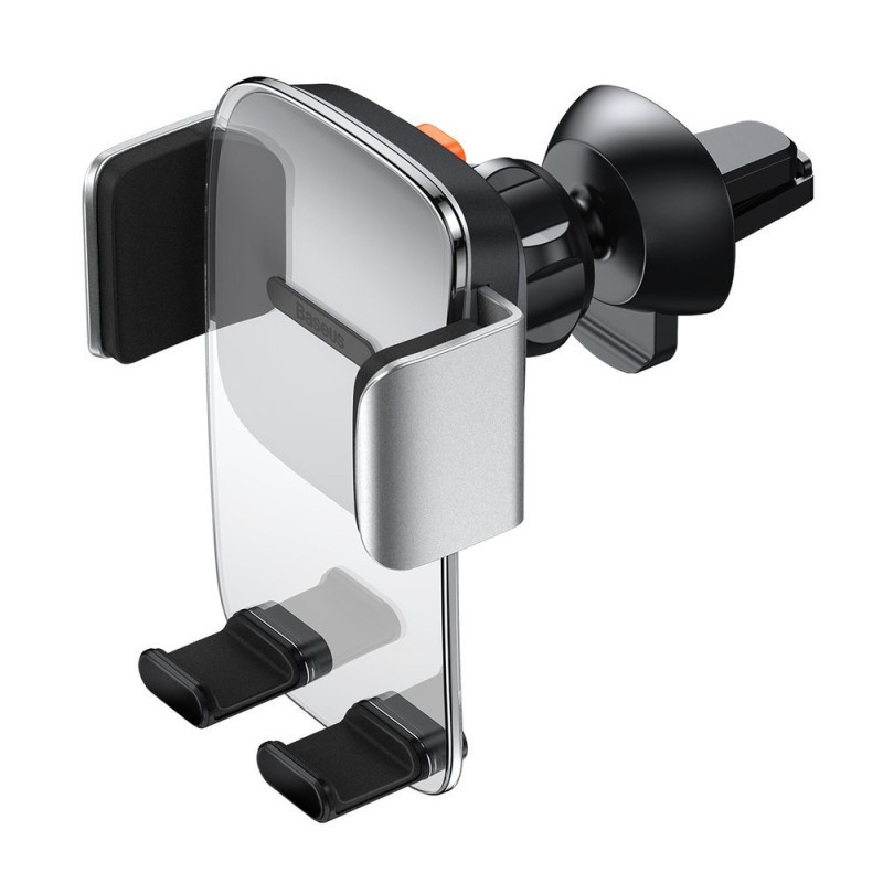 Sidabrinis automobilio telefono laikiklis orlaidėms