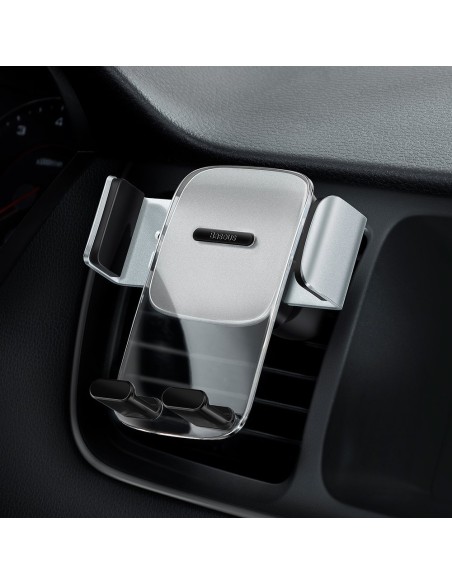 Sidabrinis automobilio telefono laikiklis orlaidėms Sidabrinis automobilio telefono laikiklis orlaidėms