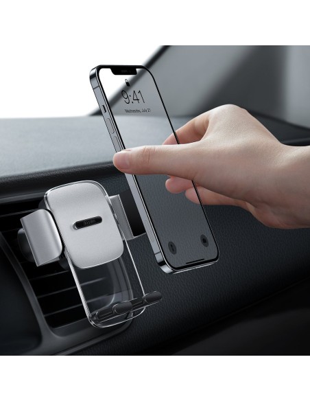 Sidabrinis automobilio telefono laikiklis orlaidėms Sidabrinis automobilio telefono laikiklis orlaidėms