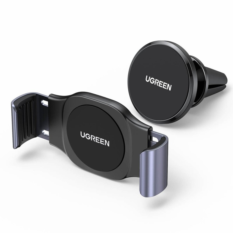 Spaustuvas ir magnetinis automobilinio telefono laikiklis 2in1 juodas Spaustuvas ir magnetinis automobilinio telefono laikiklis 2in1 juodas