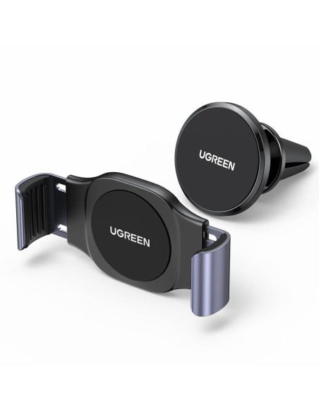 Spaustuvas ir magnetinis automobilinio telefono laikiklis 2in1 juodas