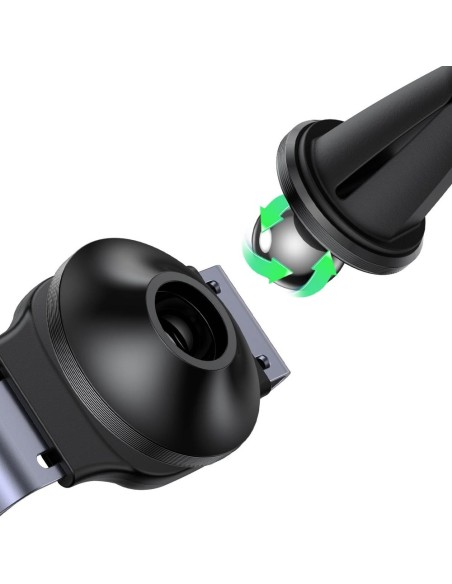 Spaustuvas ir magnetinis automobilinio telefono laikiklis 2in1 juodas